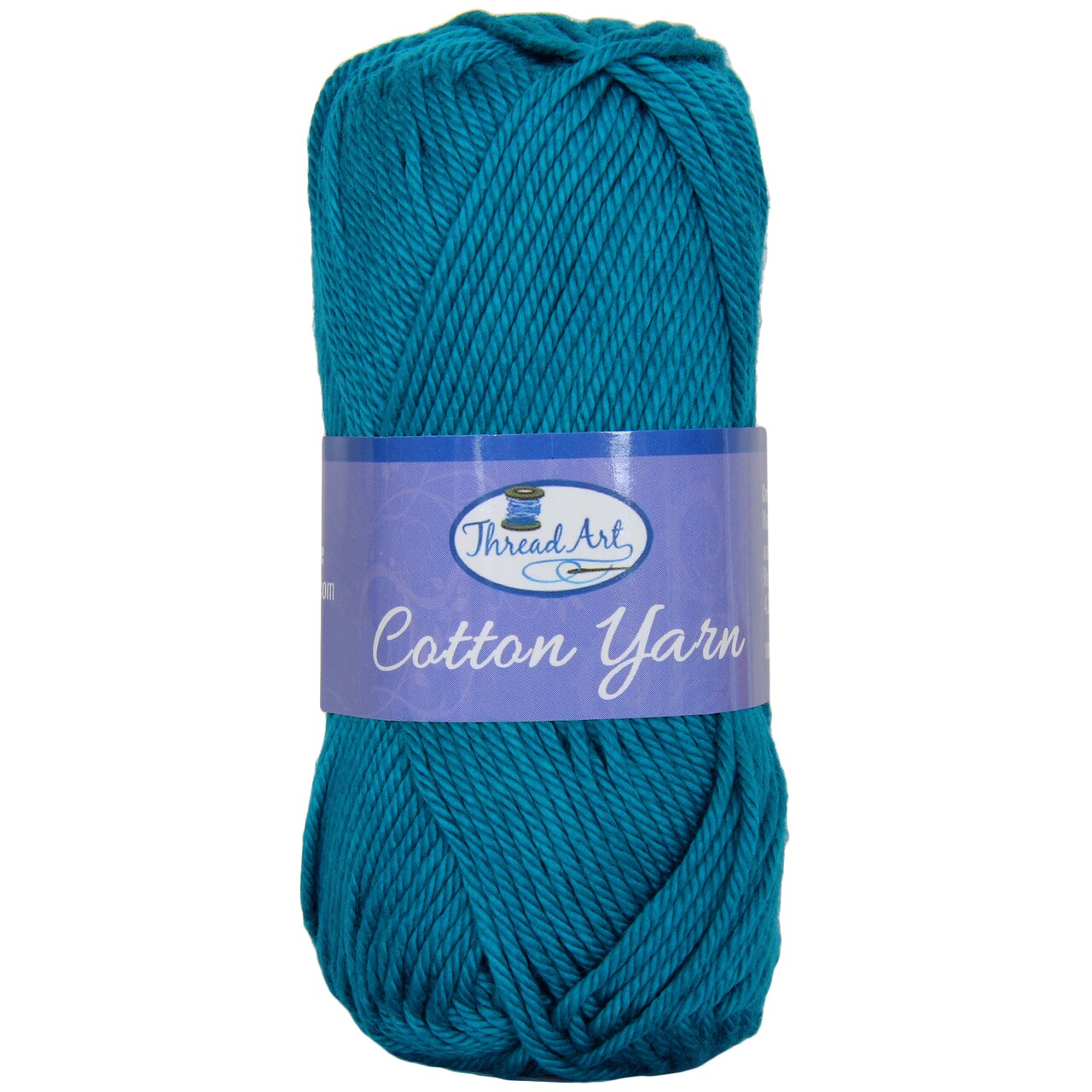 Threadart 100% Pure Cotton Crochet Yarn Size 4 | 50 gram Skeins | Worsted Medium | 85 yds per Skein | 30 Colors Available | Singles, 3 Packs, 6 Packs